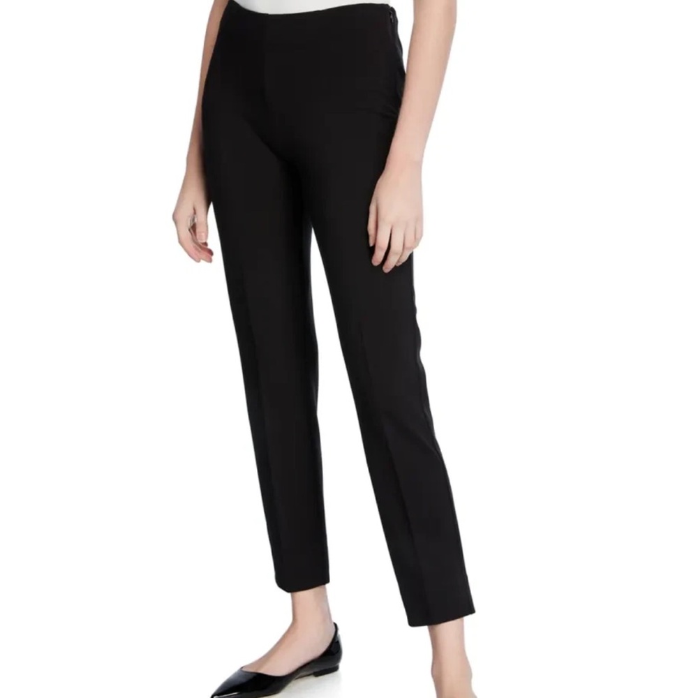 Piazza Sempione Emanuela Ankle Pant Black Wool Size IT 50 (US 14) NWT
